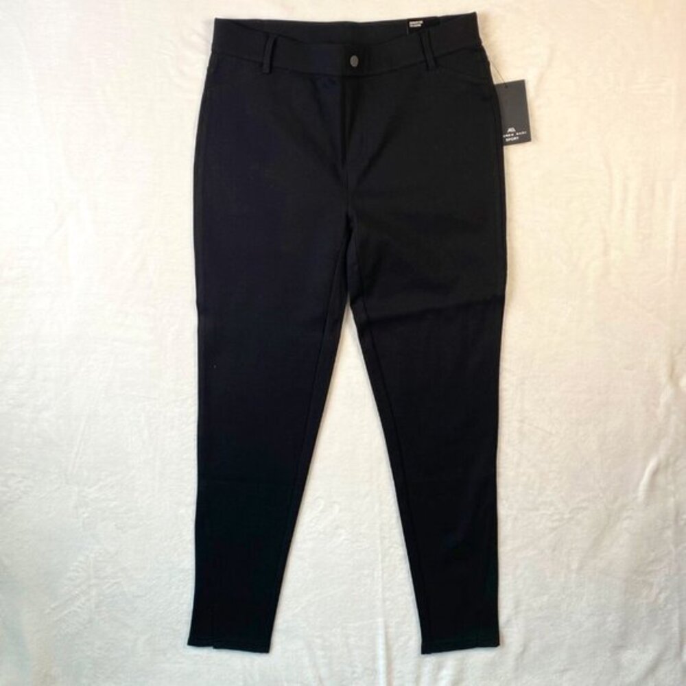 Andrew Marc‎ Sport Standard Rise 7/8 Black Legging MEDIUM Athleisure NWT